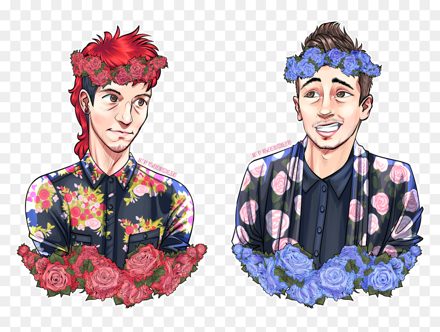 Twenty One Pilots Fanart, HD Png Download - floral png tumblr