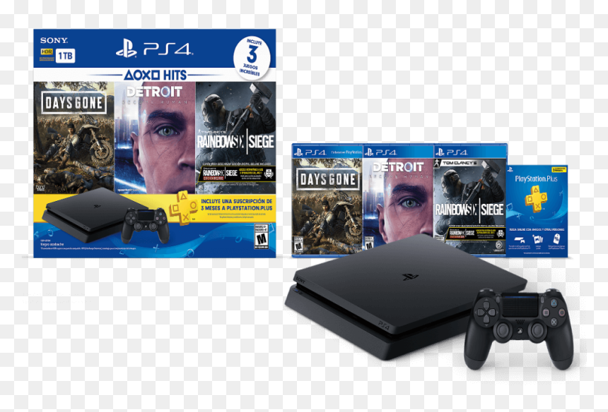 Days Gone Detroit Rainbow Ps4 Bundle, HD Png Download - dualshock 4 png