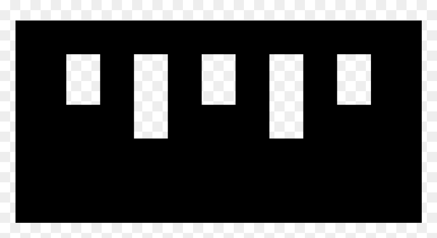 The Ruler Icon Is A Rectangular Shape Icon With Lines - Monochrome, HD Png Download - ruler icon png