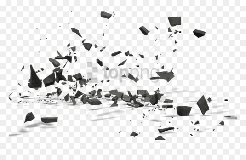 Cement Collapse Png, Transparent Png - dirt flying png