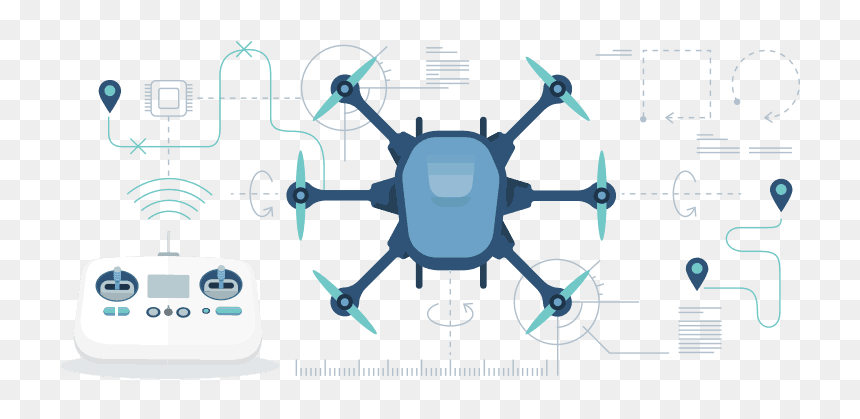 How To Fly A Quadcopter Guide - Control System Of A Drone, HD Png Download - dirt flying png
