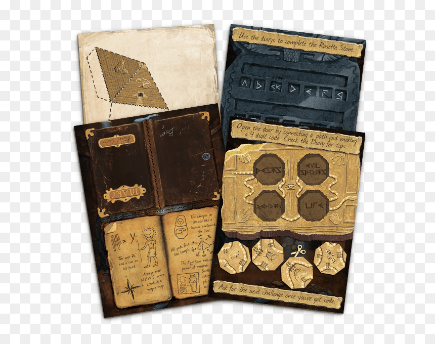 Lost Mummy Puzzle Cards - Lost Mummy Escape Room, HD Png Download - puzzle overlay png