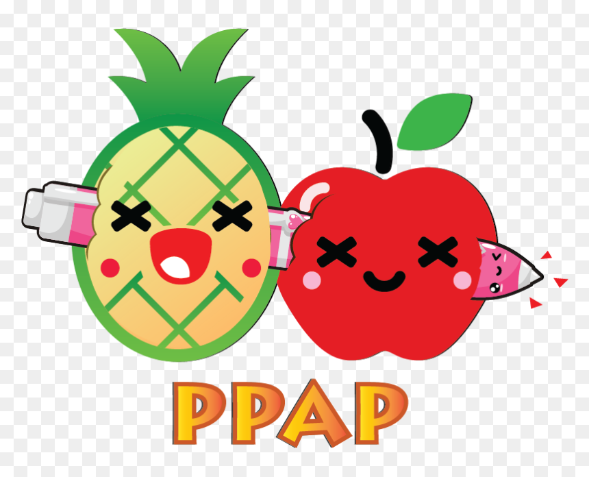 Kawaii Fruits And Pens Messages Sticker-0 - Kawaii Fruits, HD Png Download - kawaii word png