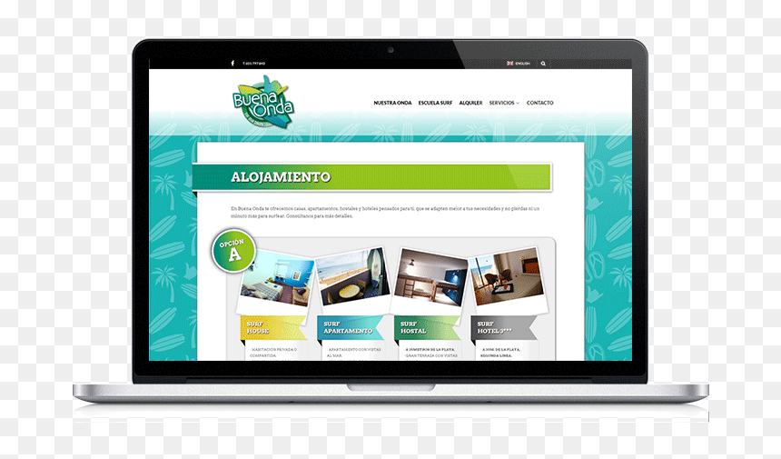 Buena Onda Laptop Responsive Web Design For Small Businesses - Gadget, HD Png Download - onda png