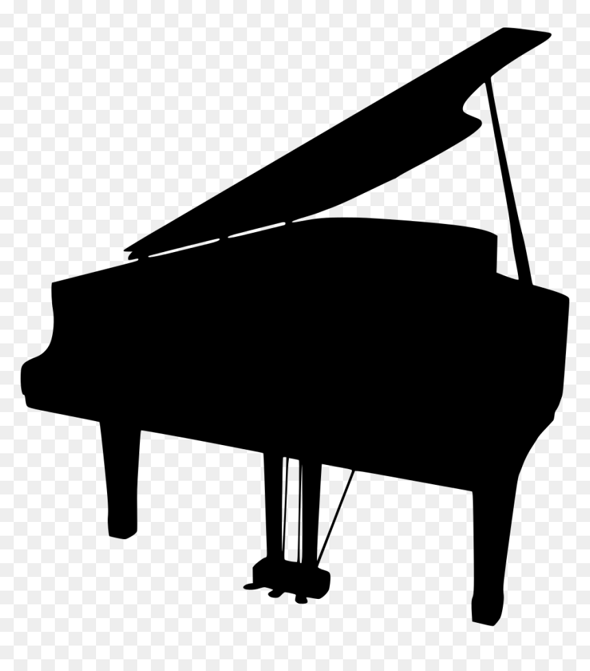 Silhouette Of A Piano, HD Png Download - piano icon png