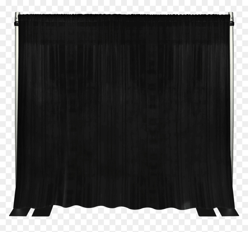 Pipe And Drape Usa 15’ W X 5’ L / Black Drapery Panels - Curtain, HD Png Download - drape png