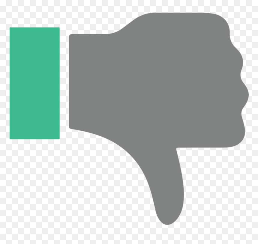 Thumbs Down Vector Png, Transparent Png - thumbs down icon png
