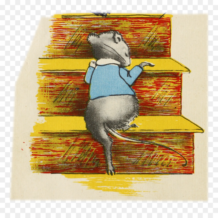 Little Gray Mouse - Illustration, HD Png Download - mouse .png