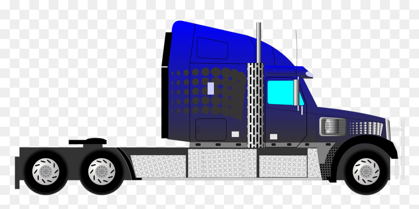 Clipart Truck Blue, HD Png Download - logistics png