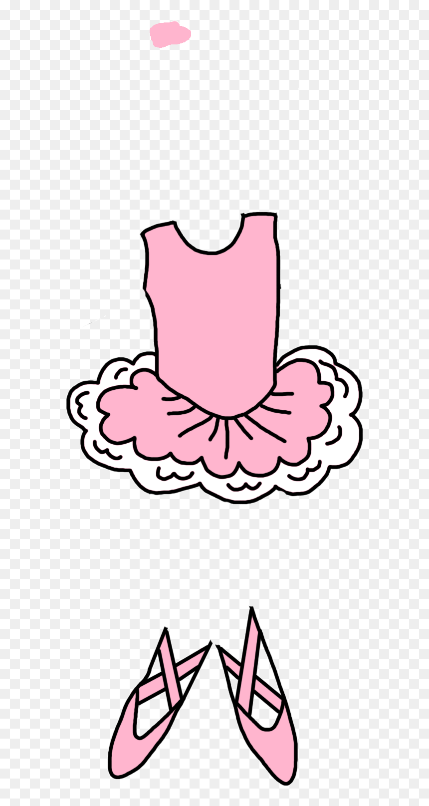 Ballerina And Dance Thank You Note Cards For Kids Mandys - Cartoon, HD Png Download - baby ballerina png