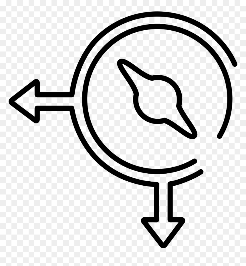 Logistics Orientation Compass Ultrathin Sign With Arrows - Icon, HD Png Download - logistics png