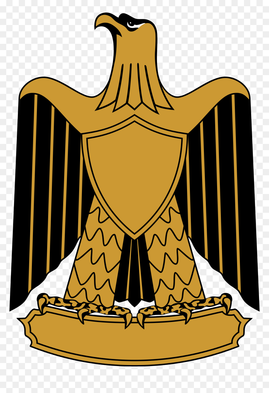 Eagle Clipart Egypt - Eagle Of Saladin Blank, HD Png Download - iraq flag png
