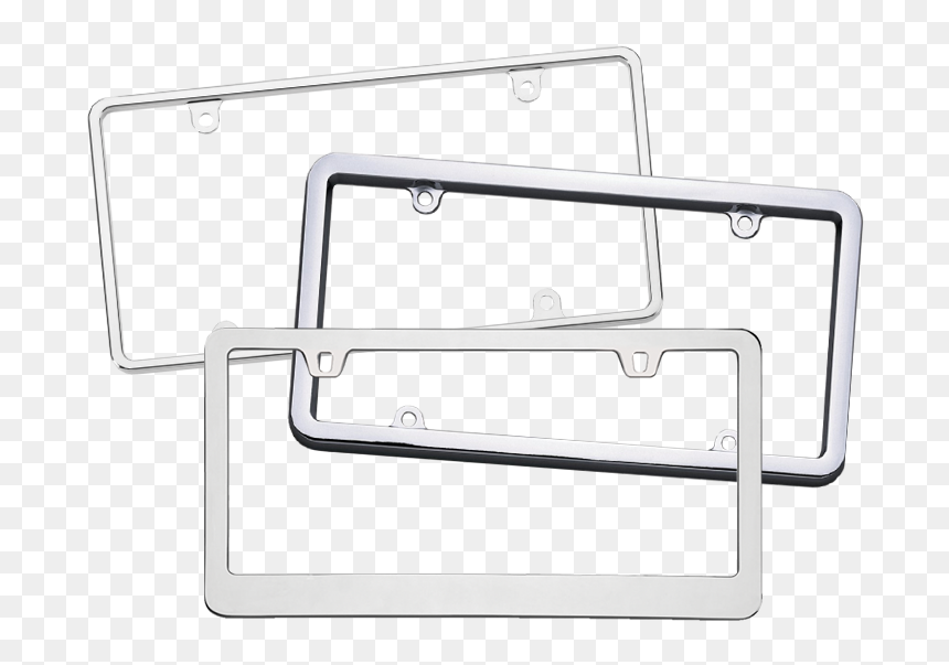 Blank Metal License Plate Frames - Window, HD Png Download - blank license plate png