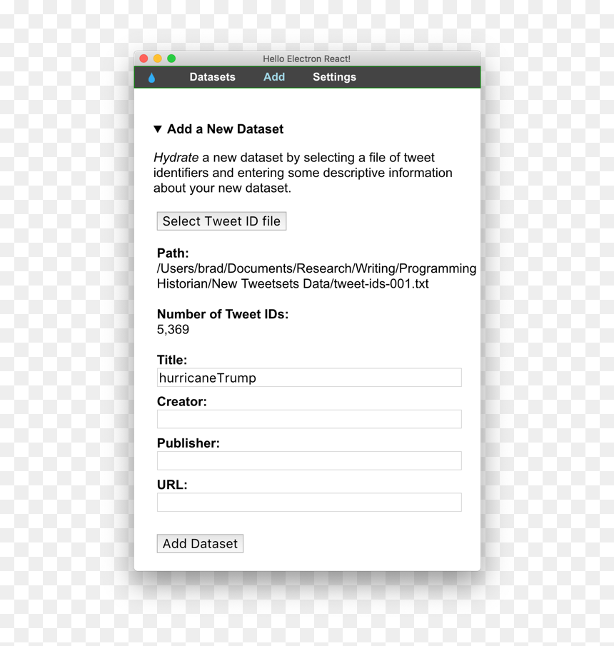 If You"ve Loaded Your Tweet-id File Correctly, Hydrator - Enrol Enterprise Program Apple, HD Png Download - tweet png