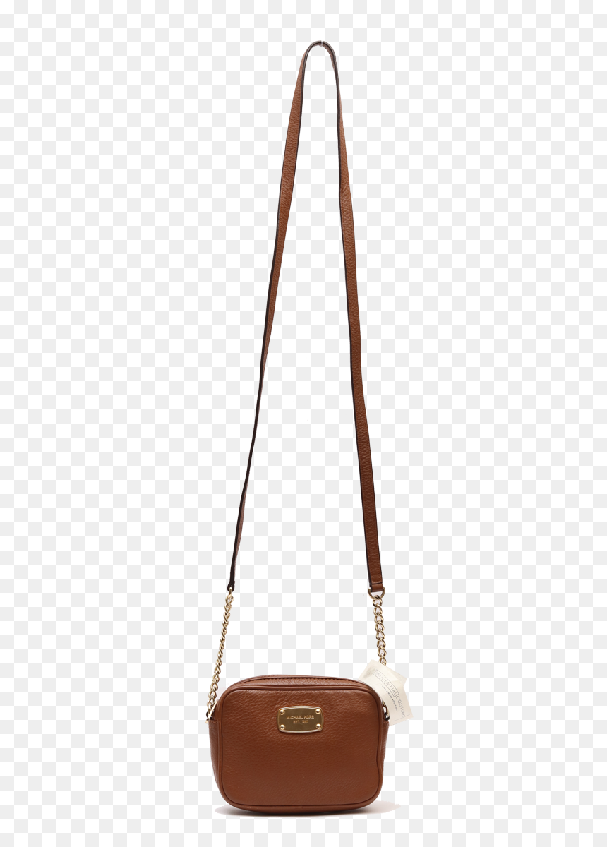 Michael Kors Tan Ginny Leather Cross Body Bag - Handbag, HD Png Download - michael kors png