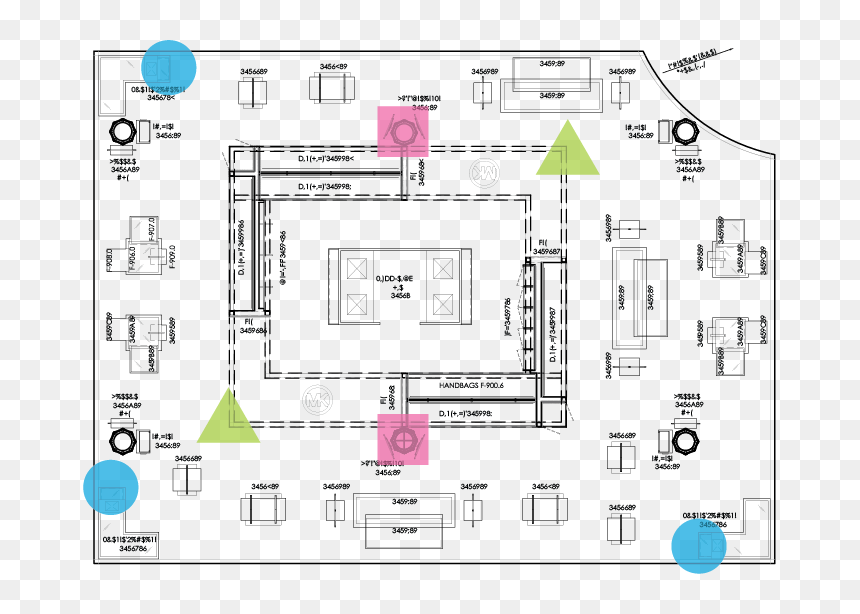 Map - Floor Plan, HD Png Download - michael kors png