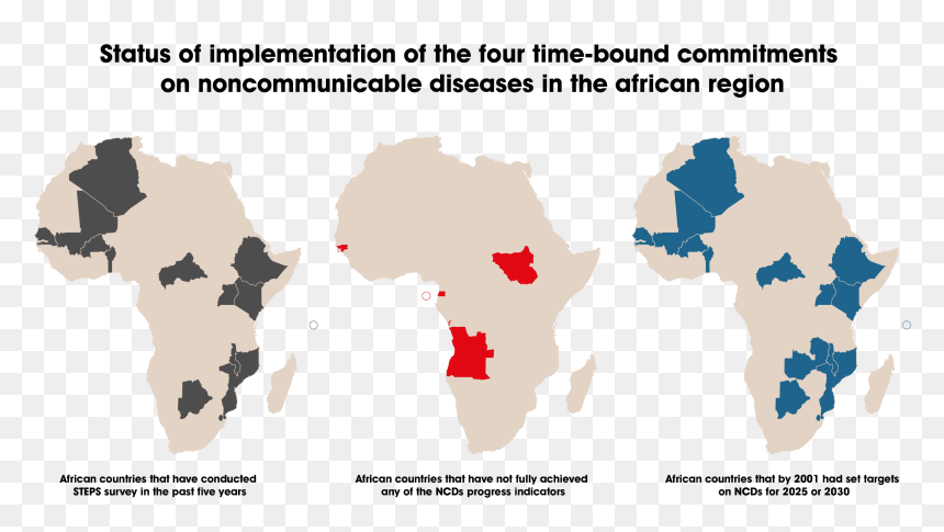 Status Of Implementation Of The Four Time-bound Commitments - Diseases In African Countries, HD Png Download - four png