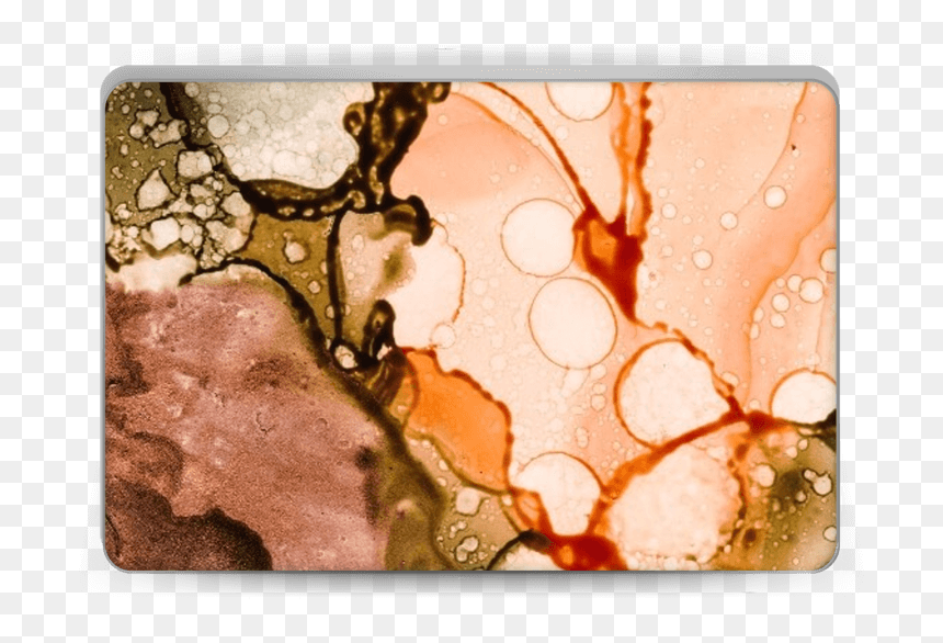 Orange Color Splash Skin Laptop - Stained Glass, HD Png Download - splash of color png