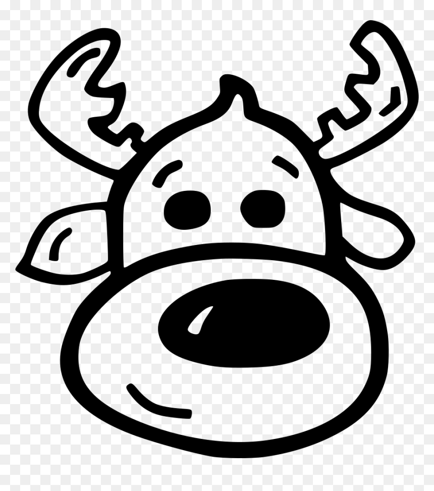 Reindeer, HD Png Download - reindeer nose png