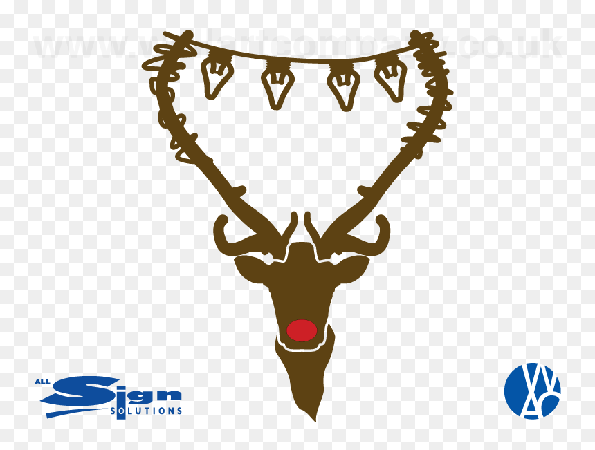 Merry And Bright Transparent, HD Png Download - reindeer nose png