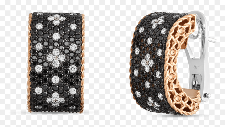 Roberto Coin Earrings Diamonds, HD Png Download - white fleur de lis png