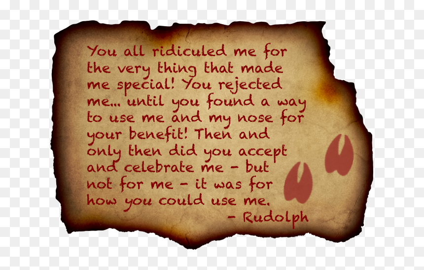 You All Ridiculed Me For The Very Thing That Made Me - Illustration, HD Png Download - reindeer nose png