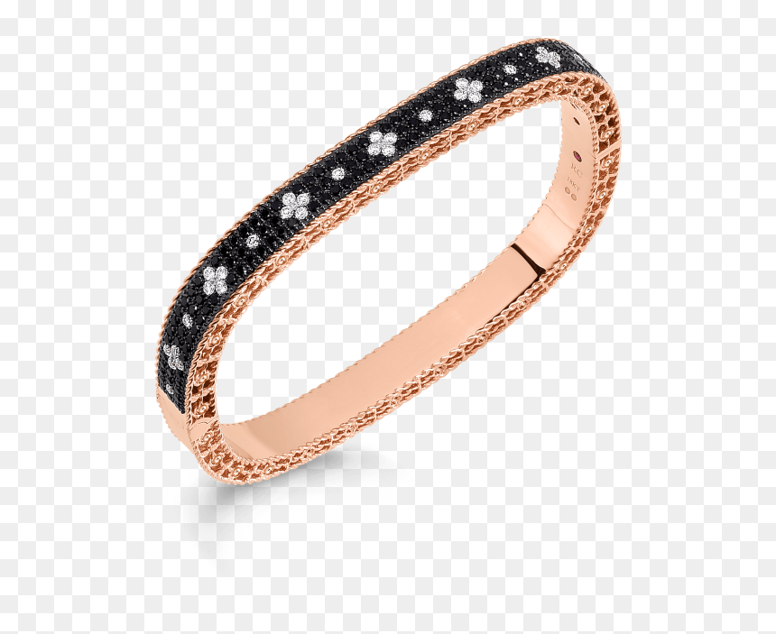 Roberto Coin Bracelet Black, HD Png Download - white fleur de lis png