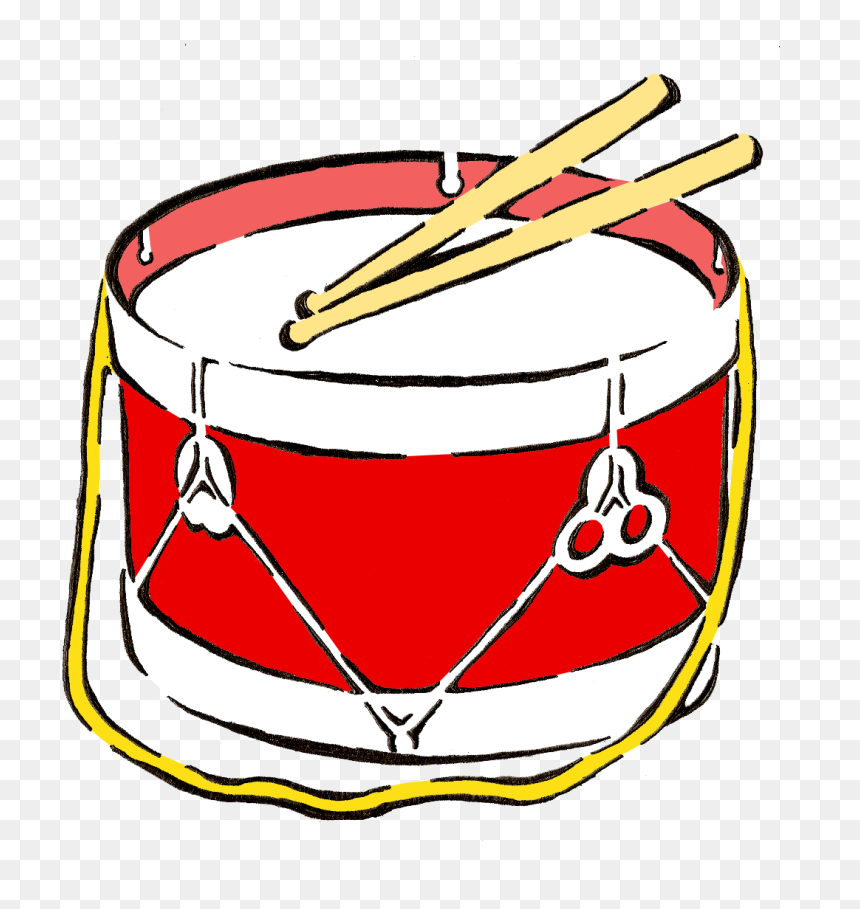 Drumsticks Drawing Drumline Banner Royalty Free Stock - Drums Drawing Png, Transparent Png - drumline png