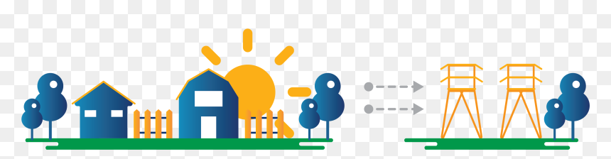 Local Homes Power Line Illustration, HD Png Download - renewable energy png