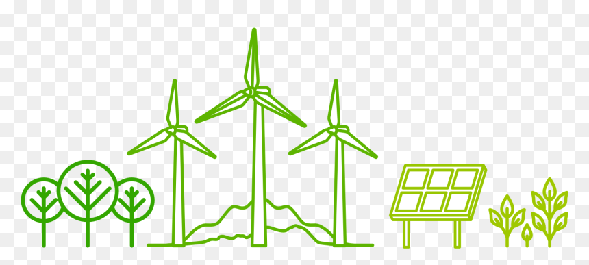 Green My Life App Eliminates The Carbon Footprint Of - Renewable Energy Illustration Png, Transparent Png - renewable energy png