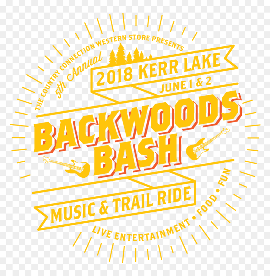 Kerr Lake Backwoods Bash Music Festival - Illustration, HD Png Download - bash png
