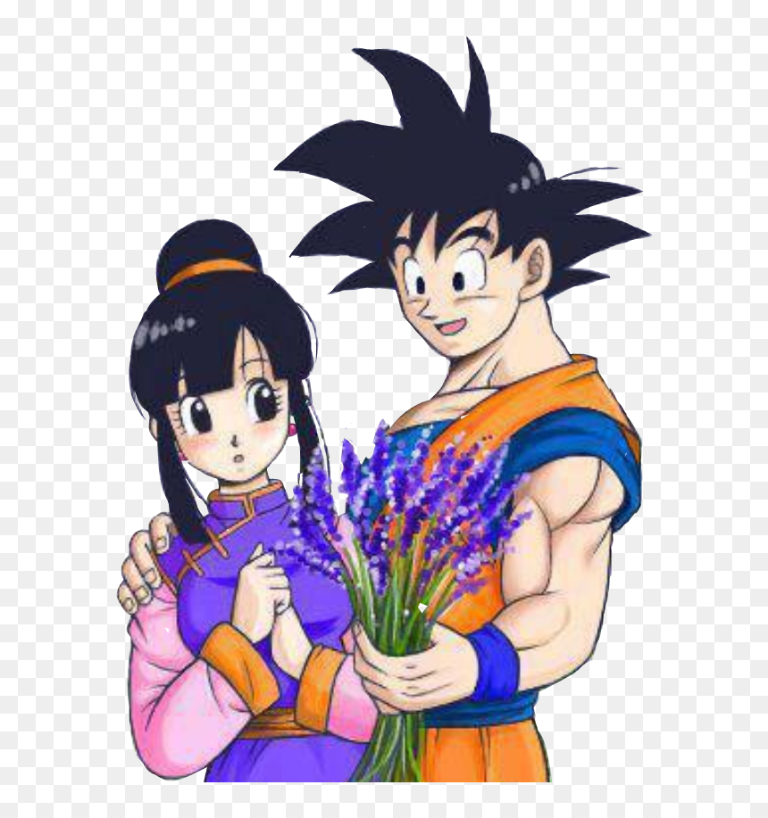 #milk #chichi #goku #gochi - Goku And Chichi Png, Transparent Png - chichi png