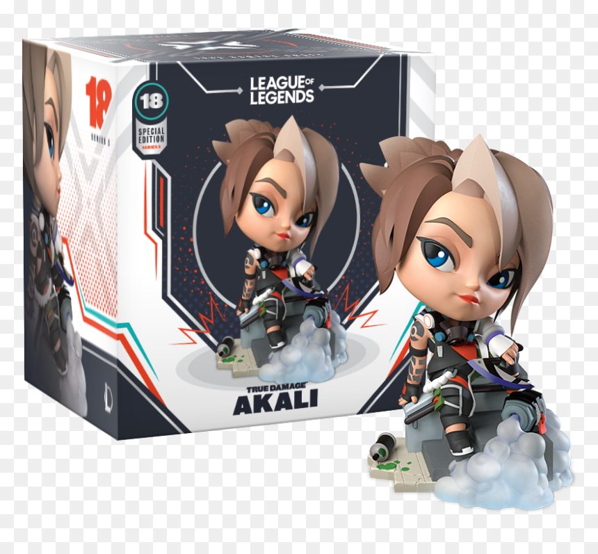 True Damage Akali Figure, HD Png Download - akali png