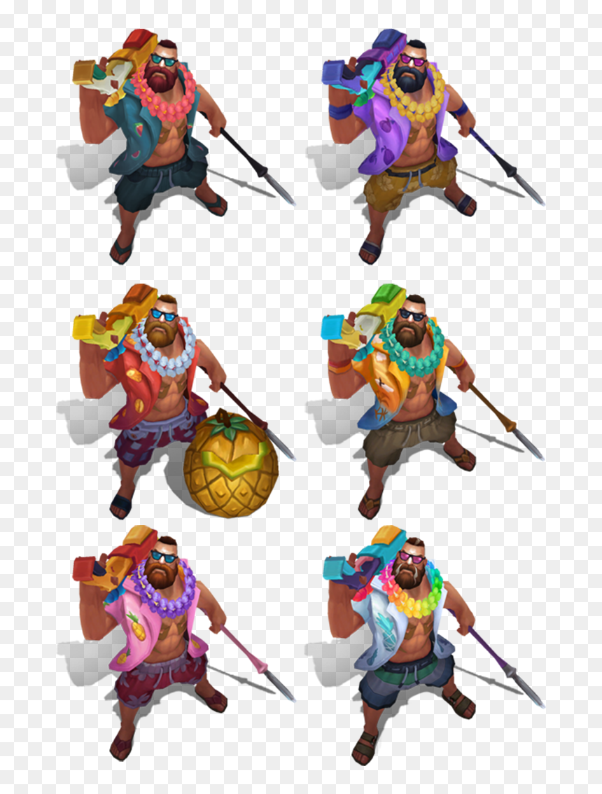 Gangplank Pool Party Chromas, HD Png Download - akali png
