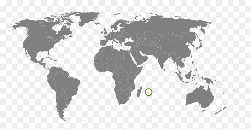 Mauritius And India Map, HD Png Download - dodo png
