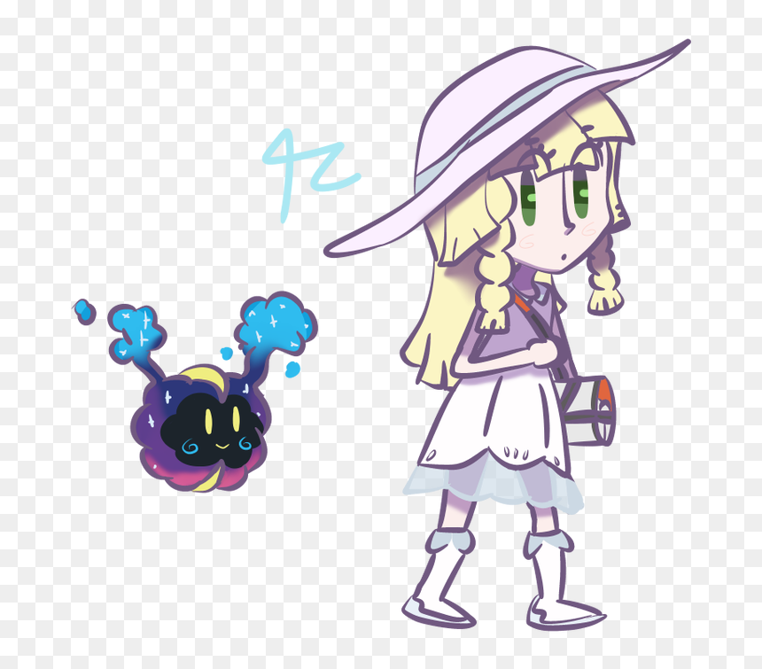 Lillie And Nebby - Cartoon, HD Png Download - paw patrol zuma png