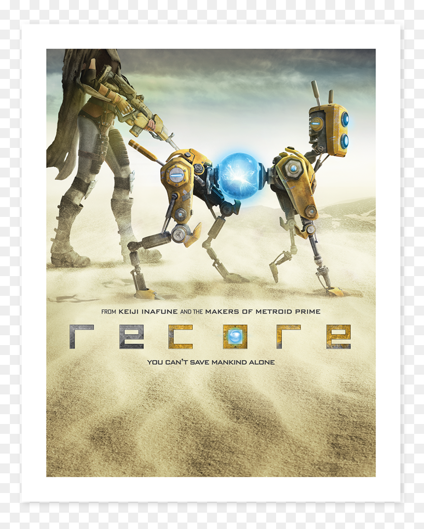 Girl With Robot Dog Game, HD Png Download - recore png