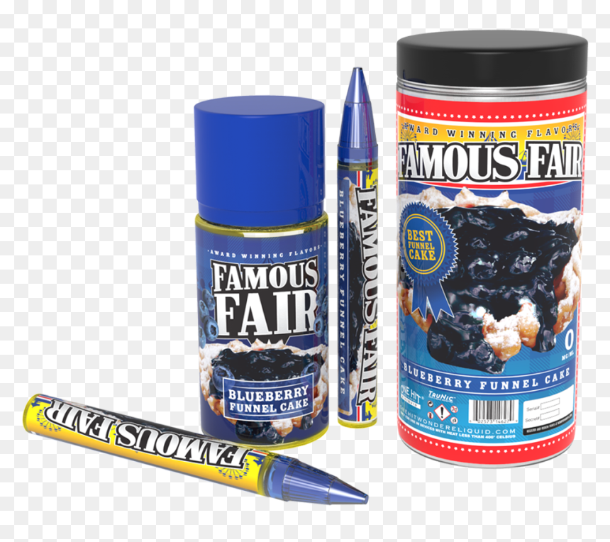 Famous Fair Blueberry Funnel Cake E-liquid - Funnel Cake, HD Png Download - funnel cake png