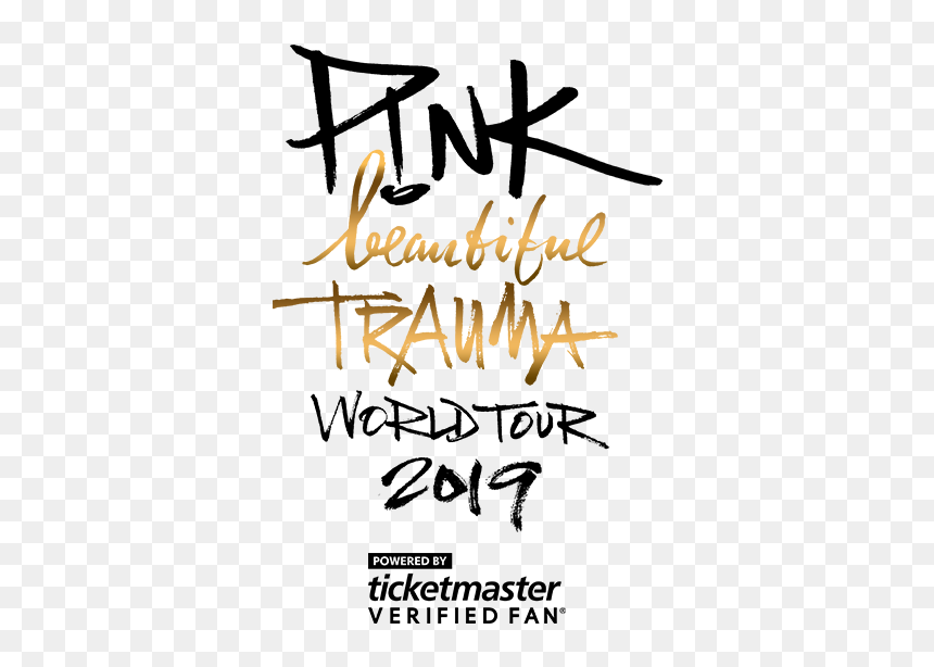 Pink 2019 - Calligraphy, HD Png Download - ticketmaster png