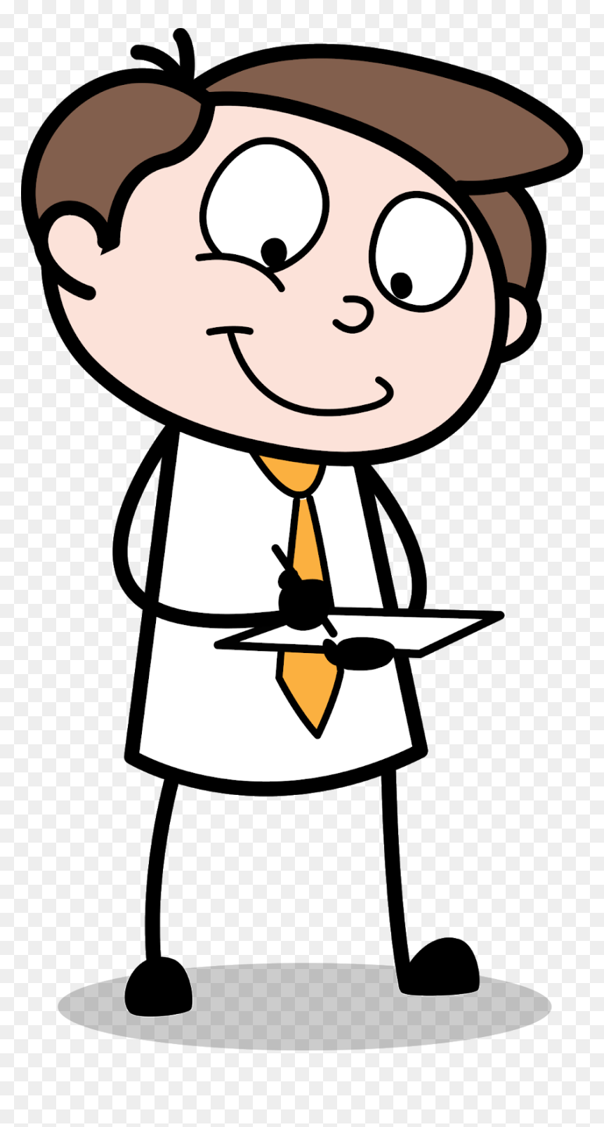 Making A List Cartoon, HD Png Download - salesman png