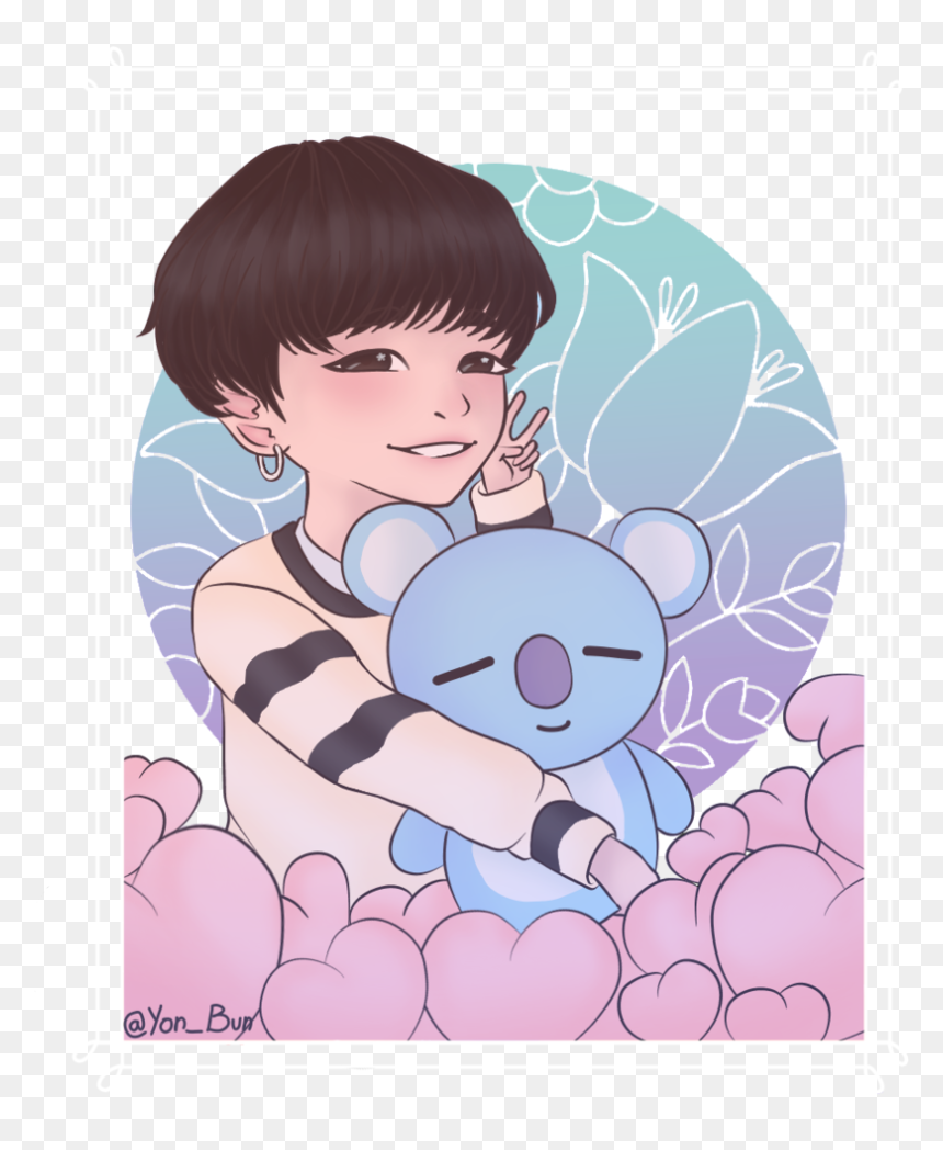 Chibi Yoongi - Cartoon, HD Png Download - hoseok png