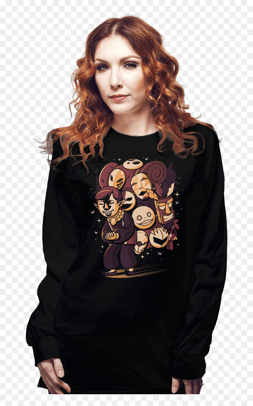 Mask Salesman - Desigual - Woman - Black Long-sleeved - Blouse, HD Png Download - salesman png