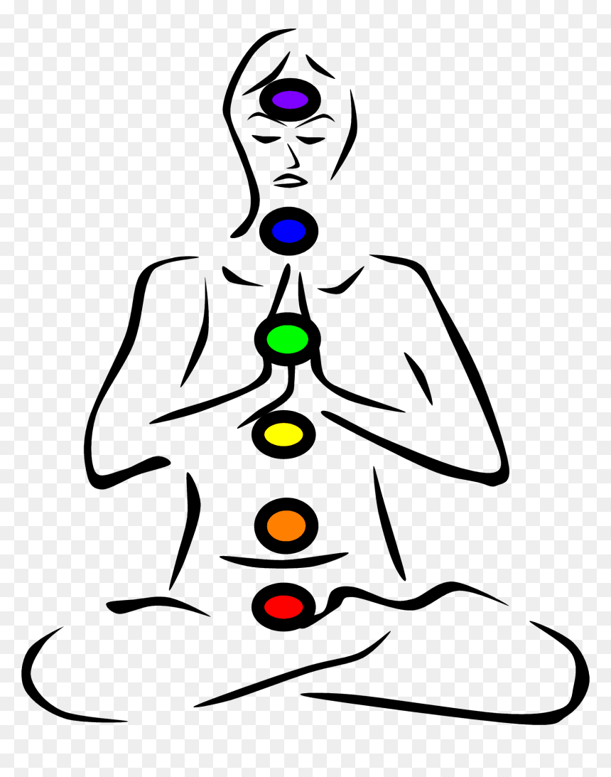 Yoga Pose With Chakra, HD Png Download - reiki png