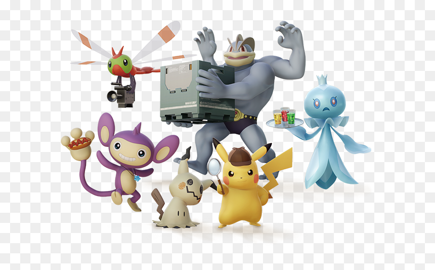Detective Pikachu Action Figures, HD Png Download - palkia png