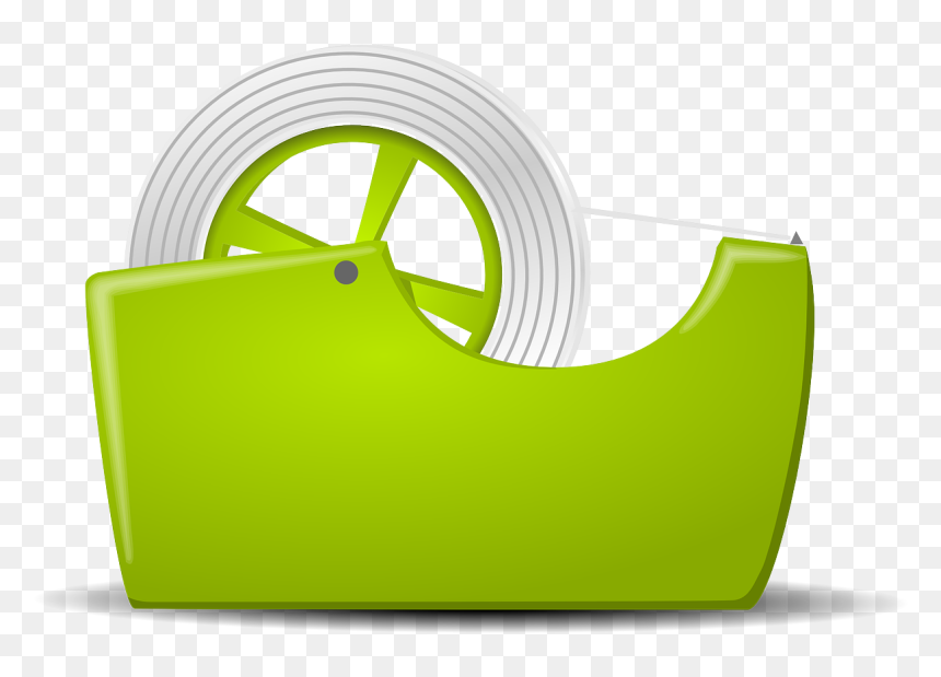 Adhesive Tape,green,free Vector Graphics,free Pictures, - Un Scotch Clipart, HD Png Download - tape vector png