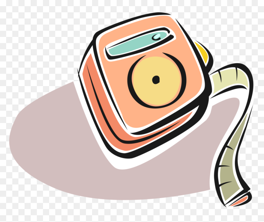 Vector Illustration Of Tape Measure Or Measuring Tape - Measurement Illustration, HD Png Download - tape vector png