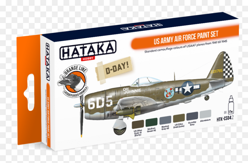 2 Us Army Air Force Paint Set - Hataka Late Luftwaffe, HD Png Download - us air force png
