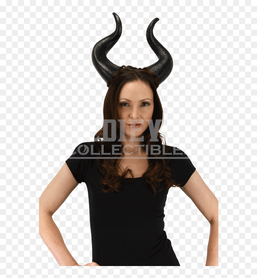 Disney Maleficent Deluxe Horns - Maleficent Horns, HD Png Download - maleficent silhouette png