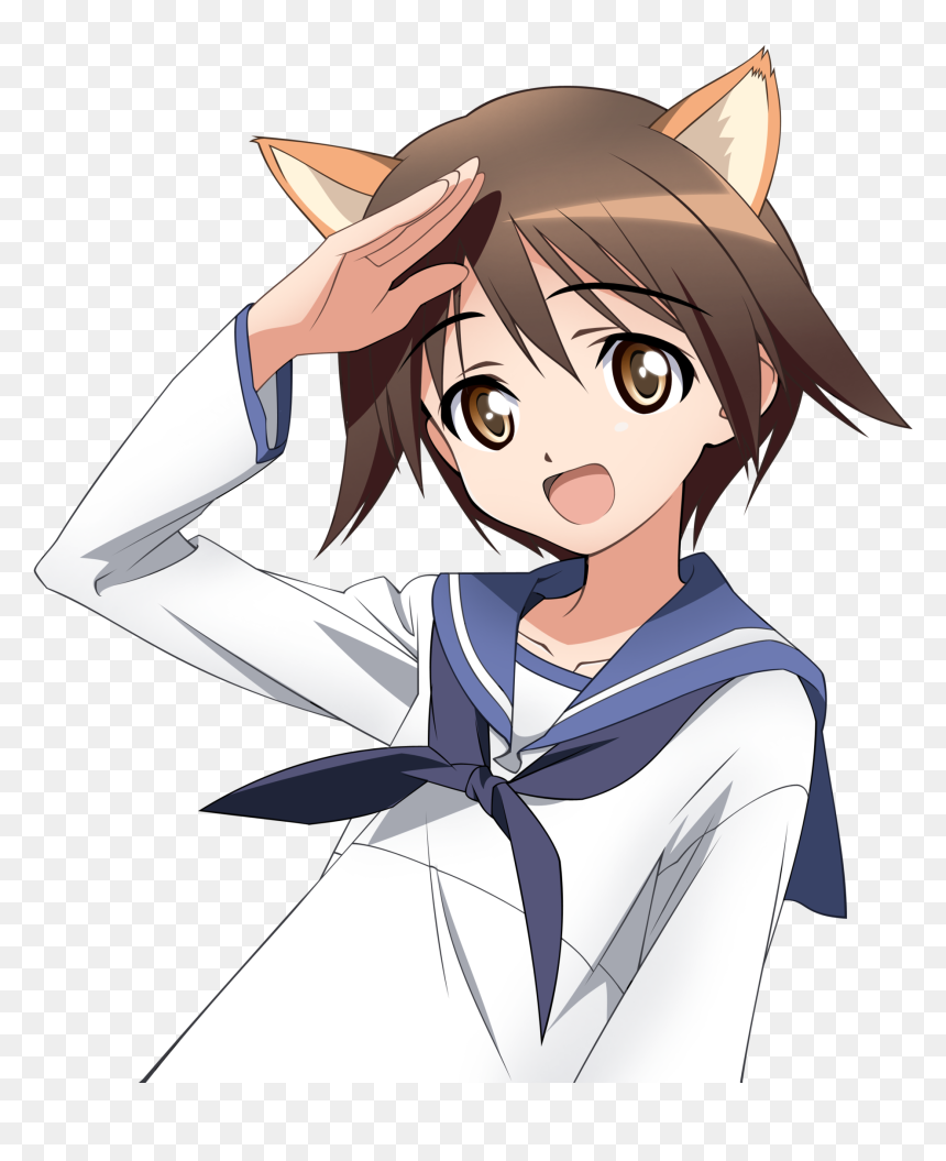 Miyafuji Yoshika Strike Witches, HD Png Download - kaori miyazono png