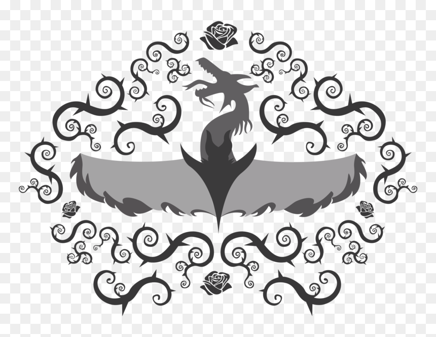 Rose, HD Png Download - maleficent silhouette png